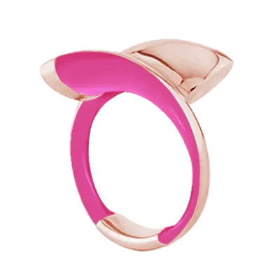 Eclipse, anillo de plata 925 y esmalte