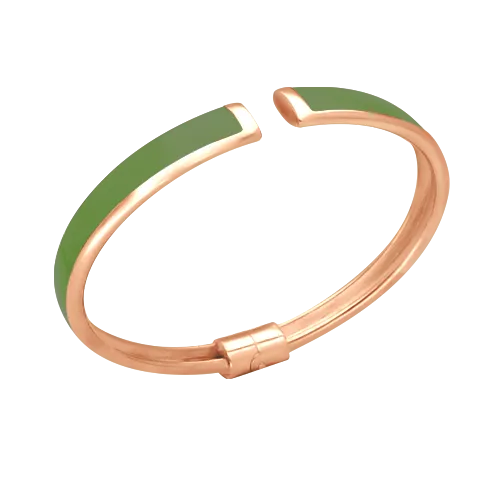 Mirage, brazalete rígido de plata 925 y esmalte, con resorte