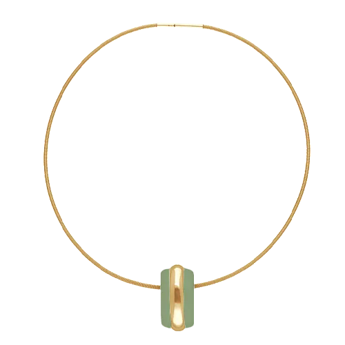 Muse, collar semirrígido de plata 925 y esmalte