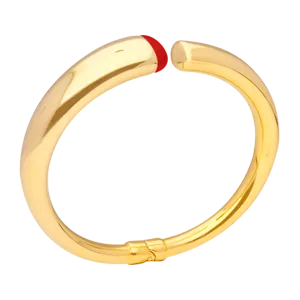 Cassiopea, brazalete rígido de plata 925 y esmalte, con cierre de resorte