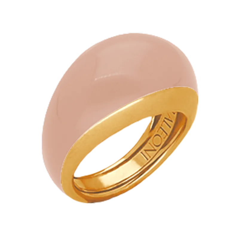 Halo, anillo de plata 925 y esmalte, con reductor de talla