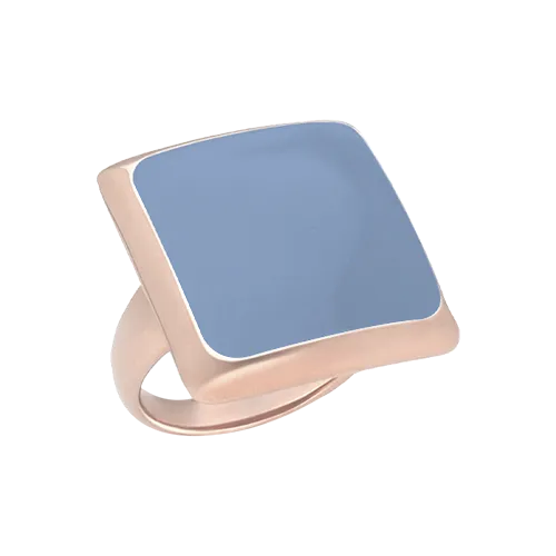 Luminous, anillo de plata 925 y esmalte, con reductor de talla