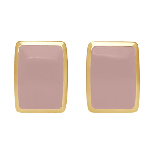 Serenity, par de aretes con gotas de plata 925 y esmalte, con poste y cierre de clip